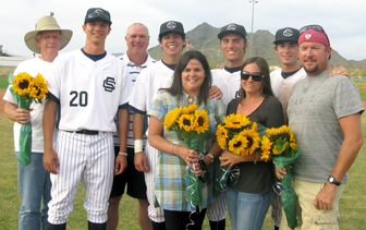 cshs baseball seniors and parents
